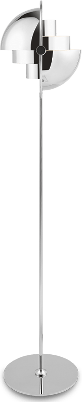 Multi-Lite Style Floor Lamp Chrome image.