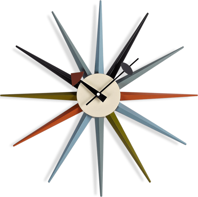 Starburst Style Clock Multi Color image.