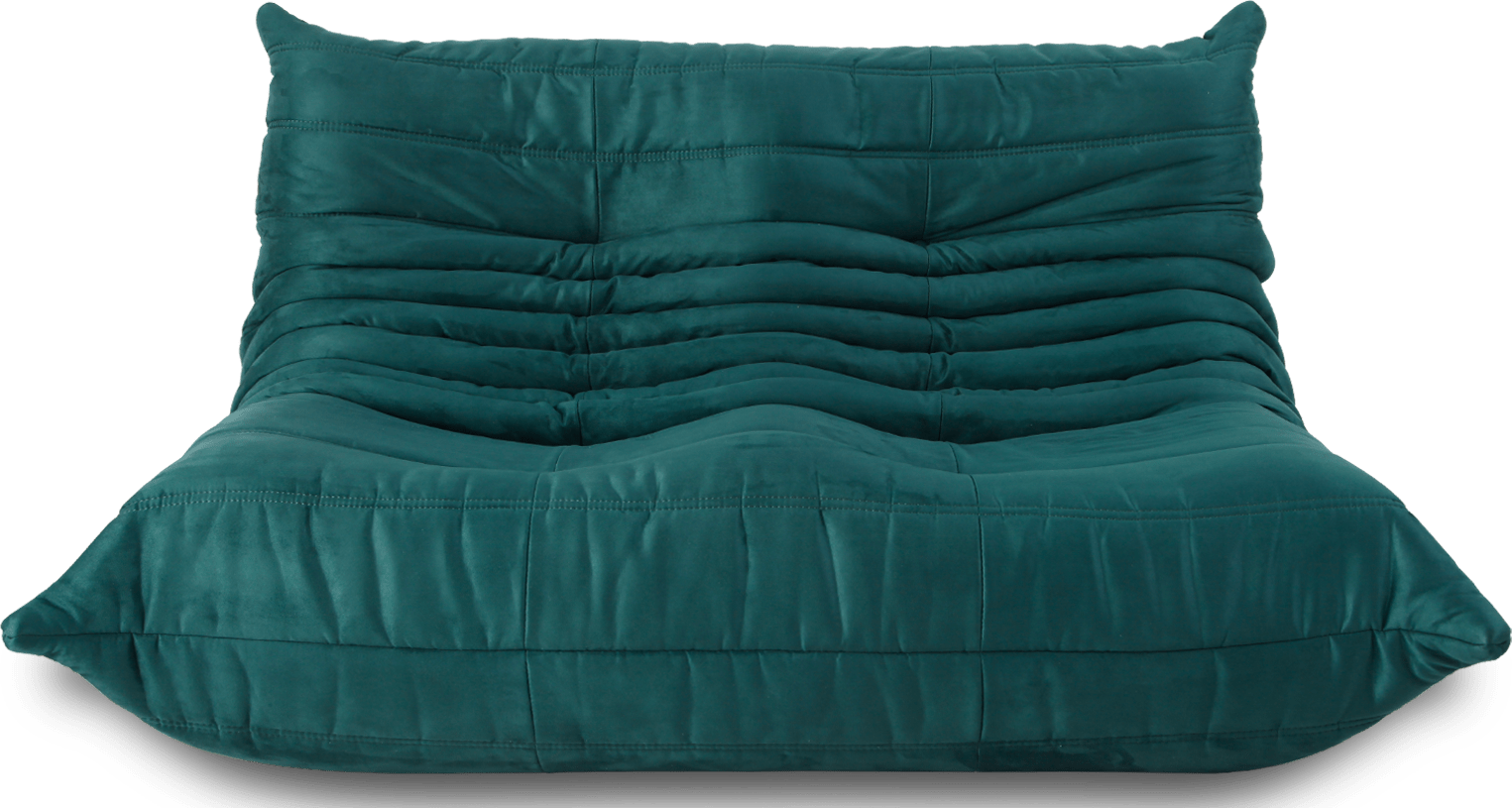 Comfort Style 2 Seater Sofa Bottle Green image.