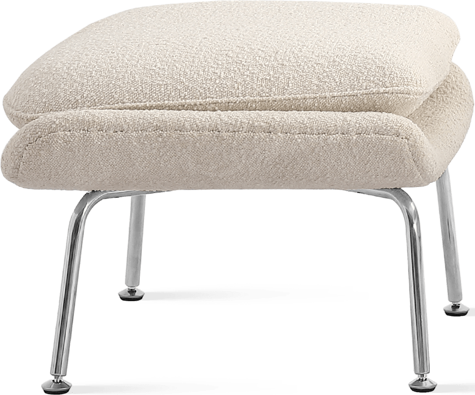 Womb Chair Ottoman - Boucle Creamy Boucle/Boucle image.