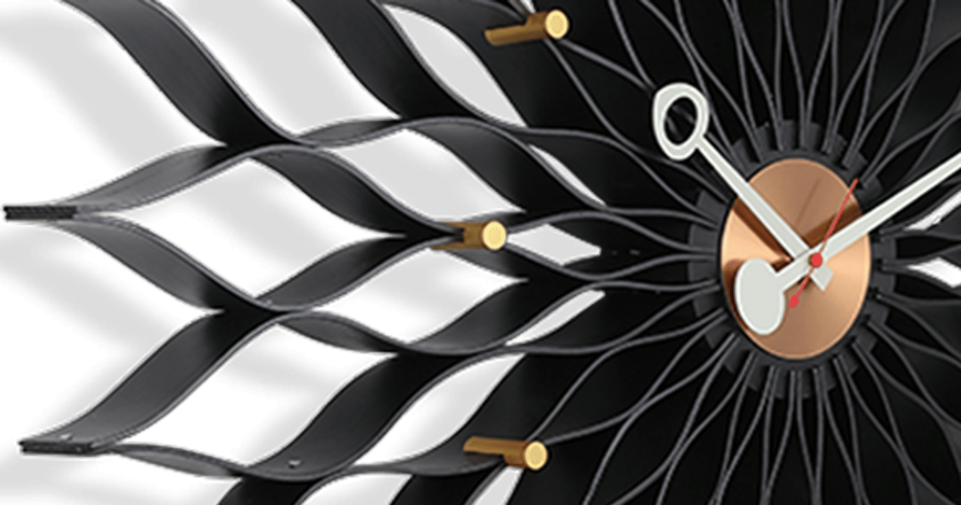 Horloge murale style tournesol