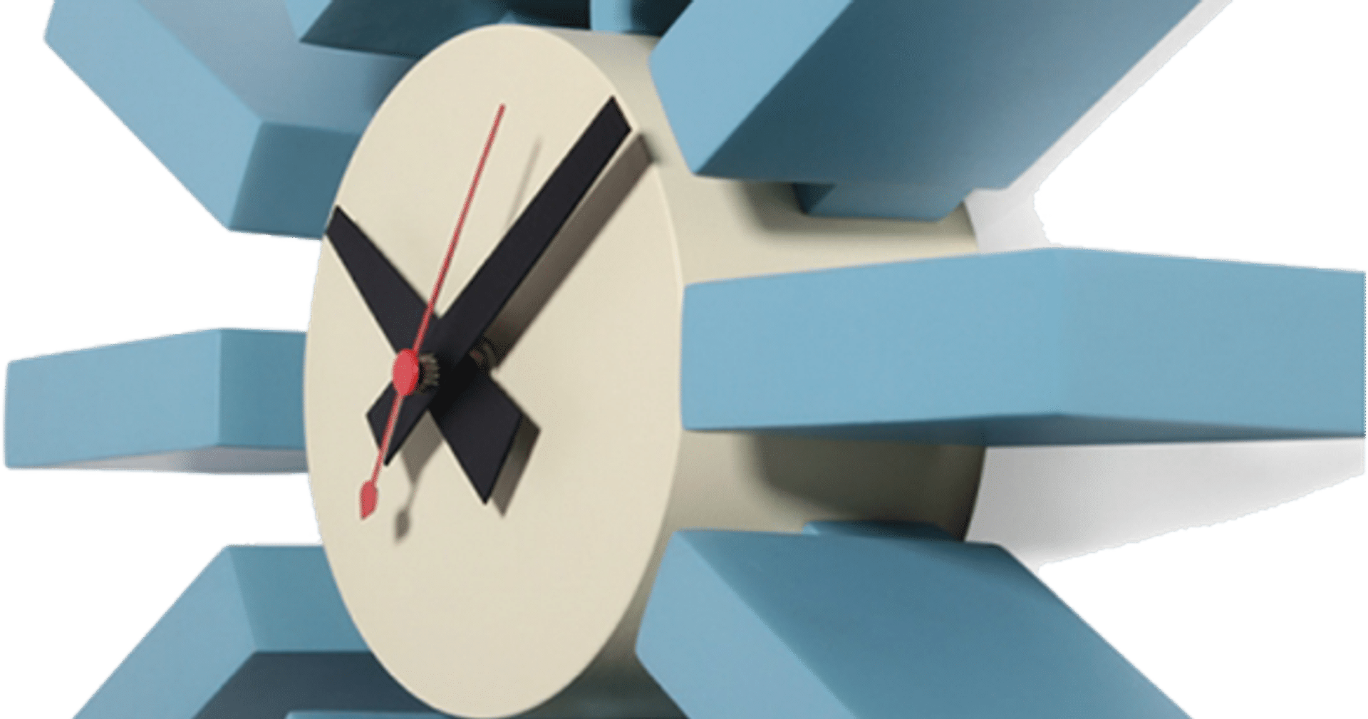 Blue Block Style Clock
