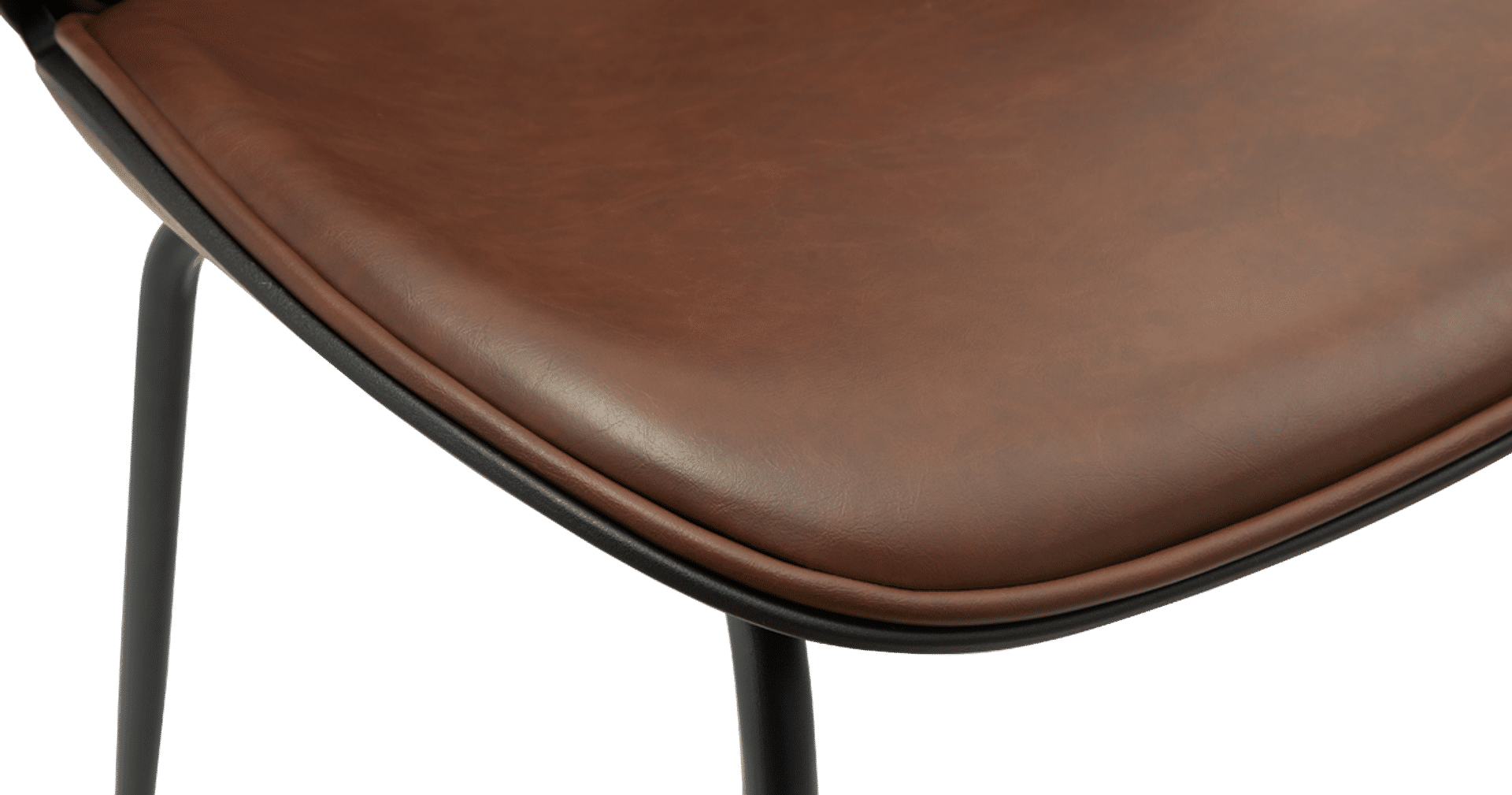 Chaise à manger style coccinelle - brun antique