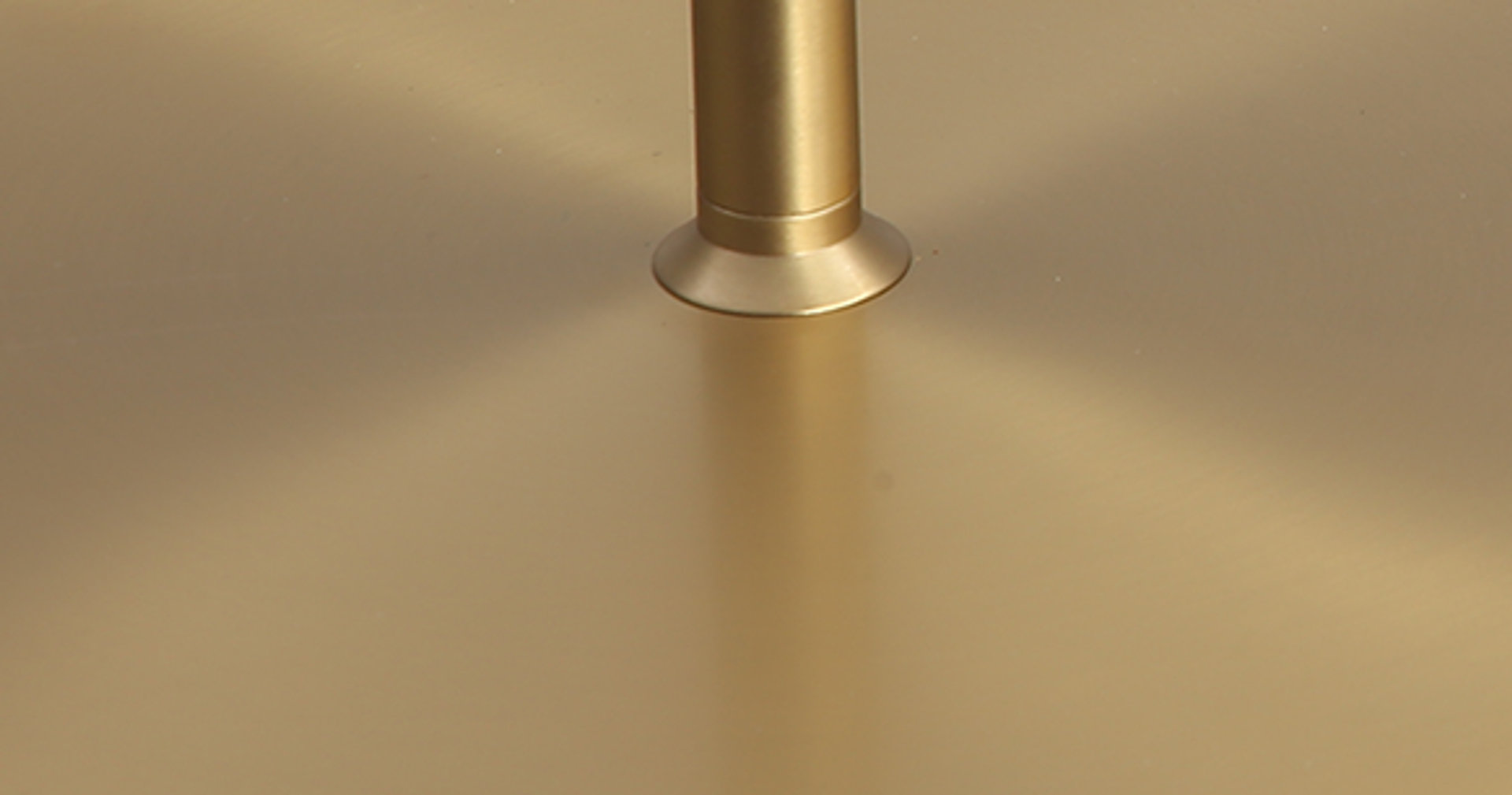 Table basse Calibre Small - Laiton - Marbre blanc