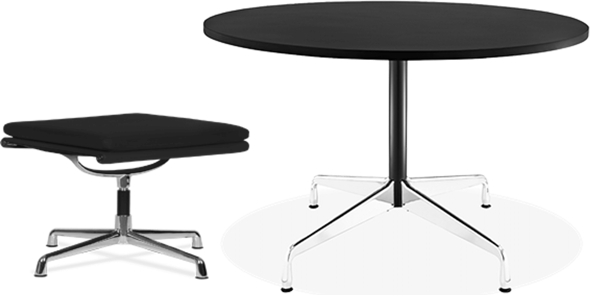 Table de conférence ronde style Eames