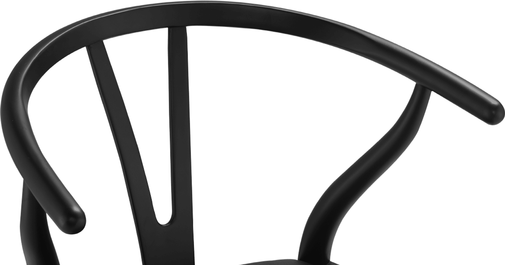 Chaise Wishbone (Y) - CH24 - Noir - Cuir noir