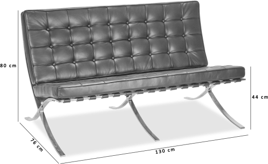 Barcelona 2 Seat Sofa