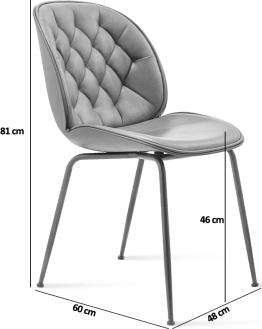 Beetle Style Dining Chair - Antique Brown
