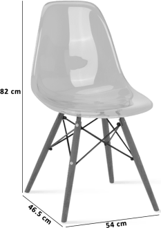 DSW Style Transparent Chair