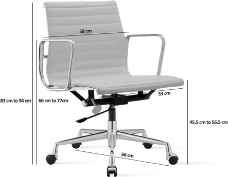 Eames Style Office Chair EA117 Leather