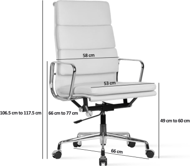 Eames Style Office Chair EA219 Leather
