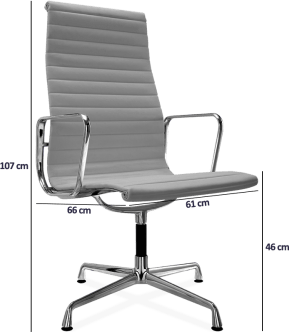 Eames Style Office Chair EA109 Leather