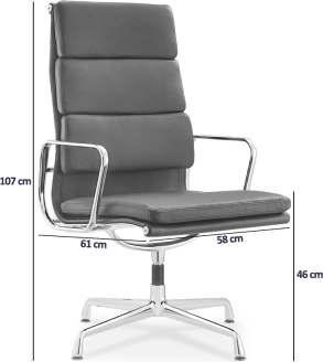 Eames Style Soft Pad Office Chair EA215