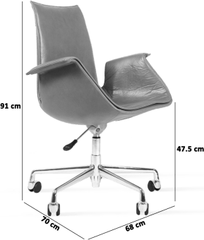 FK 6726 Tulip Lounge Chair - Low Castors