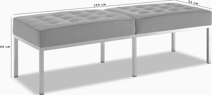 Knoll 3 seats  bench 