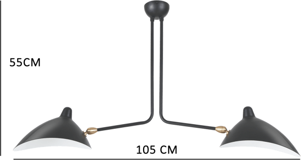 MCL R2 - 2 Arm Pendant Lamp