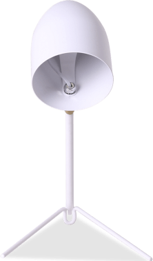 Serge Mouille Style Table Lamp White image.