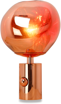 Melt Style Table Lamp  Rose Gold image.