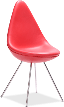 Drop Chair Premium Leather/Red image.
