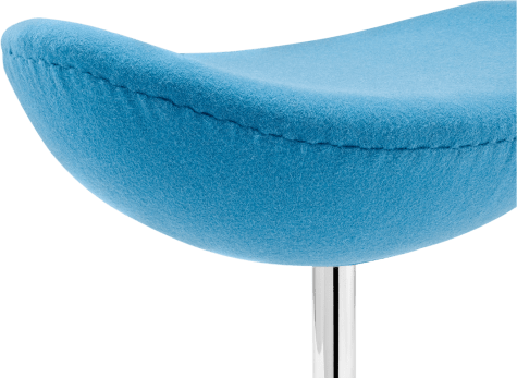 Egg Stool Wool/Without piping/Morocan Blue image.