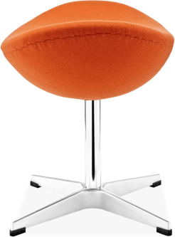 Egg Stool Wool/Without piping/Orange image.