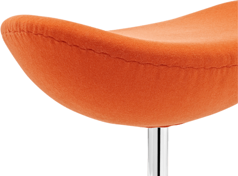 Egg Stool Wool/Without piping/Orange image.