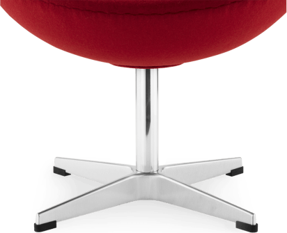 Egg Stool Wool/Without piping/Deep Red image.