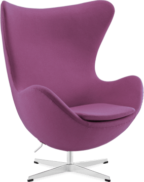The Egg Chair Wool/Without piping/Purple image.