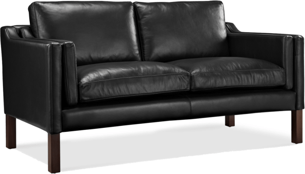 2212 Two Seater Sofa Premium Leather/Black  image.
