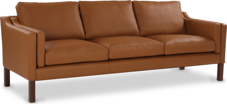 2213 Three Seater Sofa Premium Leather/Caramel Aniline image.
