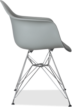DAR Style Plastic Chair Grey image.