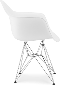 DAR Style Plastic Chair White image.