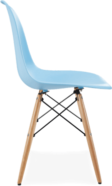 DSW Style Chair Light Blue/Light Wood image.