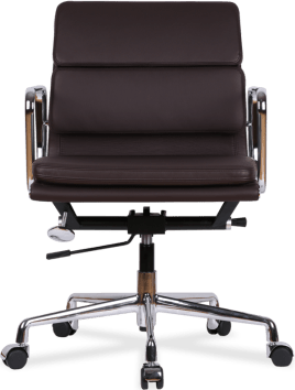 Eames Style Office Chair EA217 Leather Coffee image.