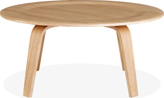 Eames Style Plywood Coffee Table Oak image.