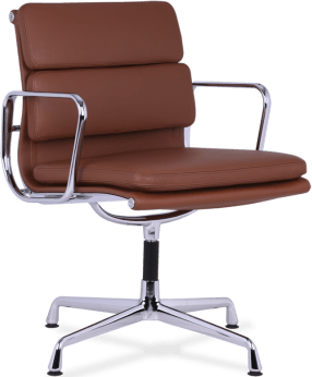 Eames Style Soft Pad Office Chair EA208 Tan image.