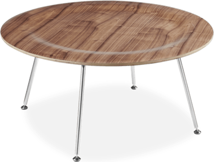 Eames Style CTR Coffee Table Walnut image.