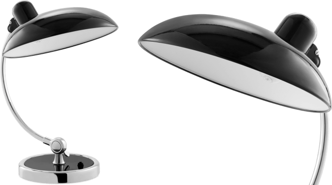 Kaiser Idell Style Table Lamp Black image.