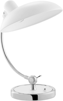 Kaiser Idell Style Table Lamp White image.