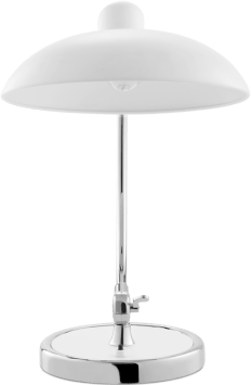 Kaiser Idell Style Table Lamp White image.