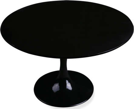 Tulip Round Dining Table Fibreglass/Black image.