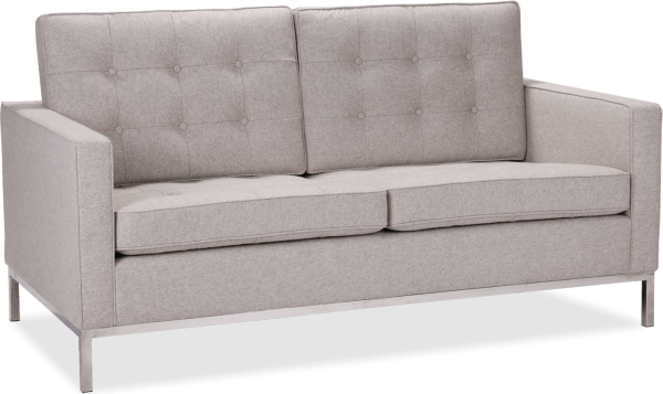 Knoll 2 Seater Sofa Wool/Light Pebble Grey image.