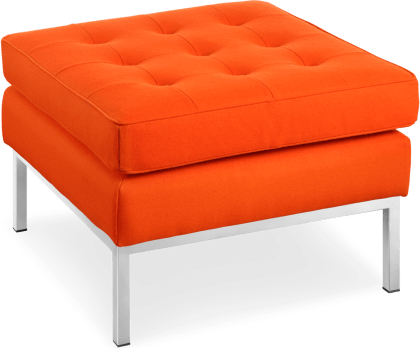 Knoll Ottoman Wool/Orange image.