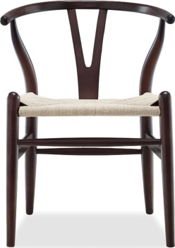 Wishbone (Y) Chair - CH24 Lacquered/Bordeaux image.