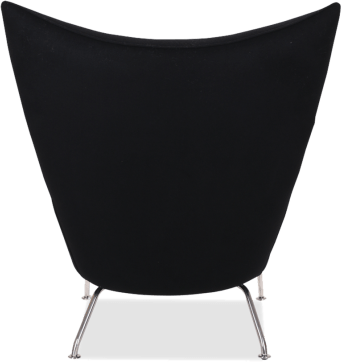 CH445 - Wing Chair Wool/Black image.