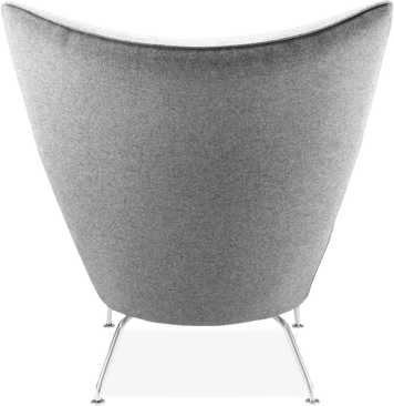 CH445 - Wing Chair Wool/Light Pebble Grey image.