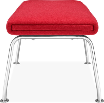 CH445 - Wing Chair Stool Wool/Deep Red image.