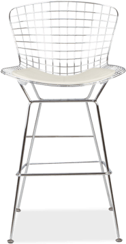 Wire Bar Stool White image.