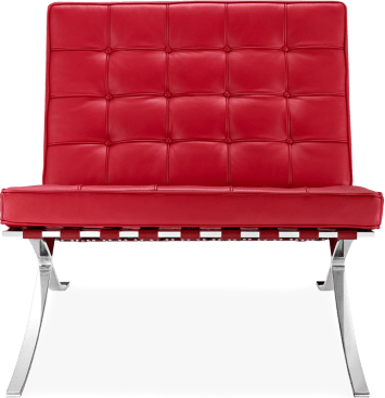 Barcelona Chair Premium Leather/Red image.