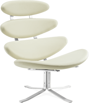 The Corona Chair Premium Leather/Cream image.